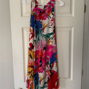 Women’s Colorful Floral Summer Dress flowers Multicolor Medium